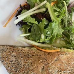 Crepe with avocado, chicken and cheese