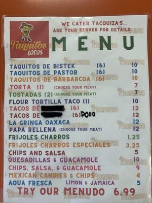 Menu photo 6 Taquitos Locos South Padre Island, TX Menu photo 6 Taquitos Locos South Padre Island, TX