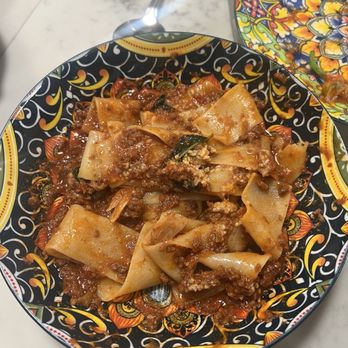 Cinque Terre West - Pappardelle Bolognese (pictured after we ate some ) - Italian Near Me - Los Angeles, California Cinque Terre West - Pappardelle Bolognese (pictured after we ate some ) - Italian Near Me - Los Angeles, California
