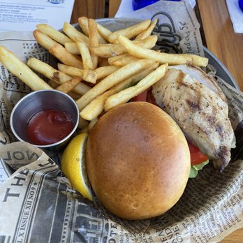 Kimo's Maui - Fish Sandwich today they had mahi mahi and it was really good! - Seafood Near Me - Lahaina, Hawaii Kimo's Maui - Fish Sandwich today they had mahi mahi and it was really good! - Seafood Near Me - Lahaina, Hawaii