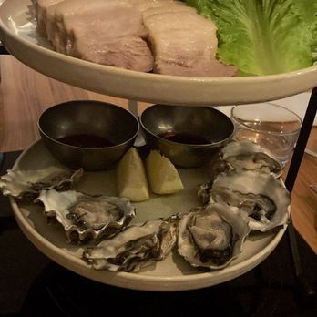 ILCHA - Bossam with fresh oysters - Korean Near Me - San Francisco, California ILCHA - Bossam with fresh oysters - Korean Near Me - San Francisco, California