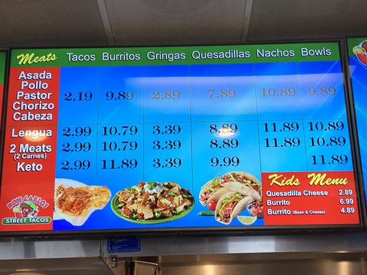Menu photo 1 Don Carlos Street Tacos Ogden, UT