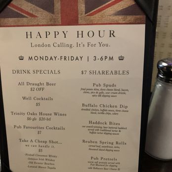 The Pub - Orlando - The Pub's Happy Hour menu - British Near Me - Orlando, Florida