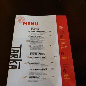 Tarka Indian Kitchen - Menu 1 - Indian Near Me - Spring, Texas