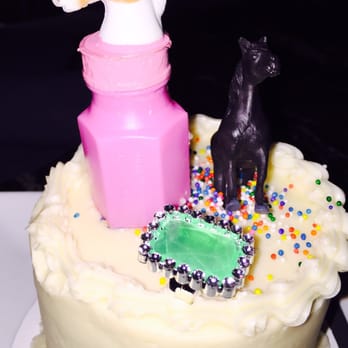 Americana - Our free dessert for checking in here. A fun bday cake! - New American Near Me - Des Moines, Iowa