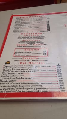 Menu photo 7 La Colorada Buenos Aires, C