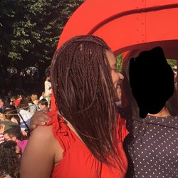 My braids after two weeks! Excuse my cropped out friend. Very happy with the result.