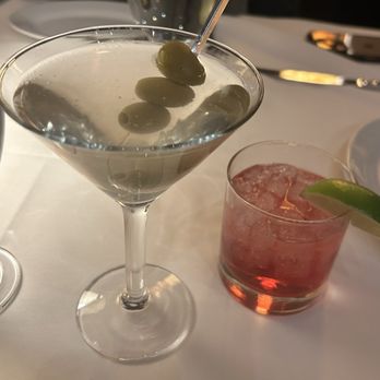 Ocean Prime - Dirty martini, vodka cranberry - Seafood Near Me - New York, New York