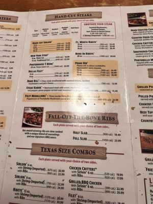 Menu photo 2 Texas Roadhouse West Monroe, LA