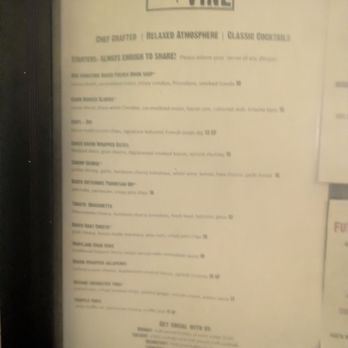 Steak + Vine - Menu on outside of door - Steakhouses Near Me - La Grange, Illinois