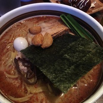Ramen Dojo - Garlic pork broth with extra extra Noodles, medium spicy. - Ramen Near Me - San Mateo, California Ramen Dojo - Garlic pork broth with extra extra Noodles, medium spicy. - Ramen Near Me - San Mateo, California