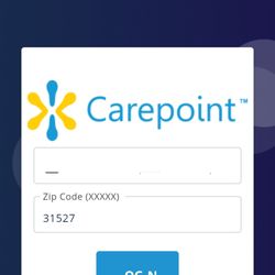 Carepoint Pharmacy - Weird login page garbled