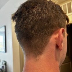 Frank's Gentlemen's Salon - Literally no fade just splotchy