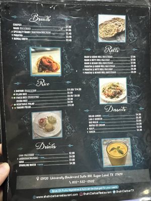 Menu photo 1 Shahi Darbar Sugar Land, TX Menu photo 1 Shahi Darbar Sugar Land, TX