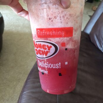 Honey Dew Donuts - My undrinkable strawberry banana "smoothie" that they put redbull in with out asking. - Donuts Near Me - Revere, Massachusetts Honey Dew Donuts - My undrinkable strawberry banana "smoothie" that they put redbull in with out asking. - Donuts Near Me - Revere, Massachusetts