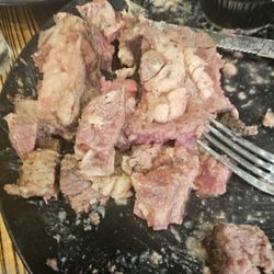 Onion Jack’s - My $30 Prime Rib! ALL FAT. Service was great, NY strip was good, and Crab Cakes were delicious. Not sure how they can serve this Prime Rib