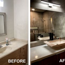 BH Remodeling - Bathroom remodel before and after photos