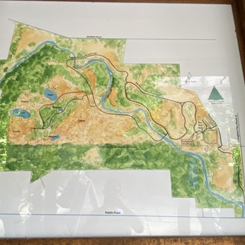Highfield Discovery Garden - Map of the hiking loops. Mane loop paved. All other loops gravel. - Botanical Gardens Near Me - Cincinnati, Ohio