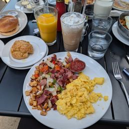Corn Beef Hash with eggs