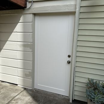 Construction Special In Details Inc - Removed old sliding barn door and rusty hardware. Replaced with secure pre-framed door. - General Contractors Near Me Construction Special In Details Inc - Removed old sliding barn door and rusty hardware. Replaced with secure pre-framed door. - General Contractors Near Me