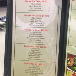 J & A Chinese Restaraunt - One substitution only other than change of protein of rice and chow main. Substitution fee may apply