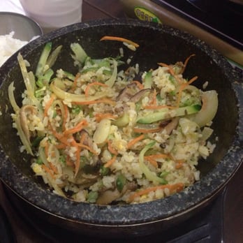 Family House - Bibimbap after stirring before sauce. - Korean Near Me - Hamilton, WKO Family House - Bibimbap after stirring before sauce. - Korean Near Me - Hamilton, WKO