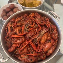Boiled crawfish