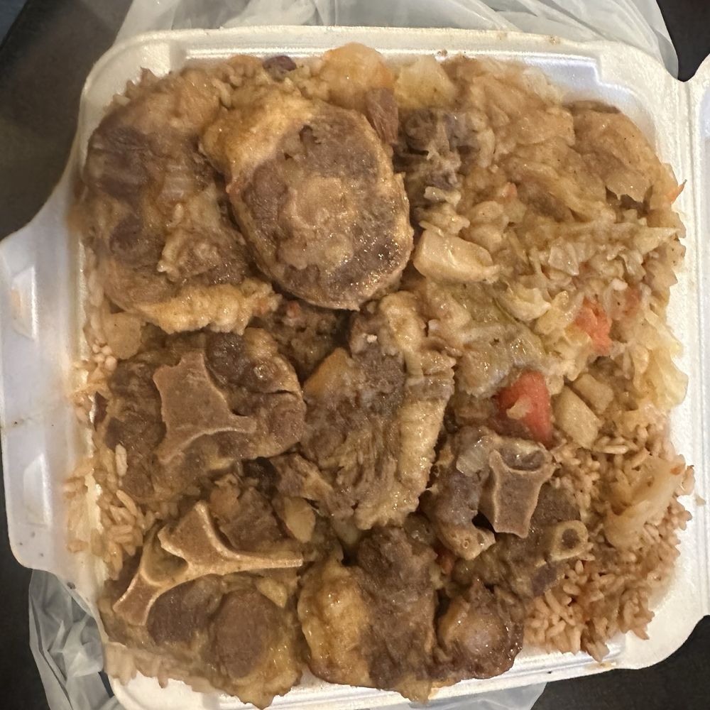 Jamerican Cuisine - Large Oxtail Dinner - American Near Me - Richmond, Virginia Jamerican Cuisine - Large Oxtail Dinner - American Near Me - Richmond, Virginia