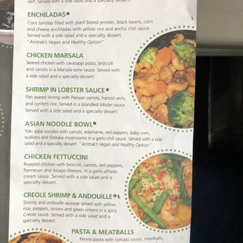 Amtrak - Flexible dining entrees menu - Train Stations Near Me - Austin, Texas Amtrak - Flexible dining entrees menu - Train Stations Near Me - Austin, Texas