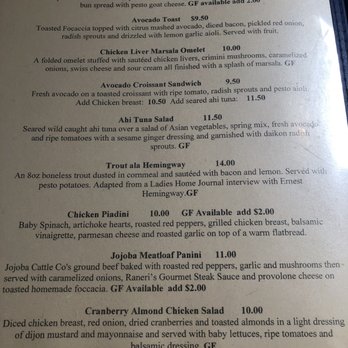 Oracle Patio Cafe - Menu - Breakfast & Brunch Near Me - Oracle, Arizona
