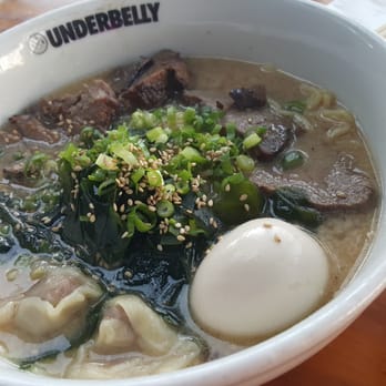 Underbelly - They wanted us to drink the broth from the bowl but it's practically flavorless.  No bueno. - Bars Near Me - San Diego, California