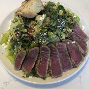 Crafted Greens - Tuna on Mediterranean chop chop salad - American Near Me - El Cajon, California Crafted Greens - Tuna on Mediterranean chop chop salad - American Near Me - El Cajon, California