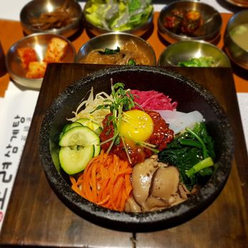 KoSam - Hot Stone Raw Veal Bibimbap - Korean Near Me - North York, Ontario