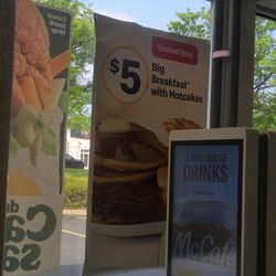 McDonald's - Deal is over, but they still have this huge sign in the window.