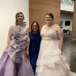 Our dresses that my wife and I donated to Brides for a Cause.