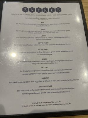 Menu photo 4 Thai Chefs Houston, TX
