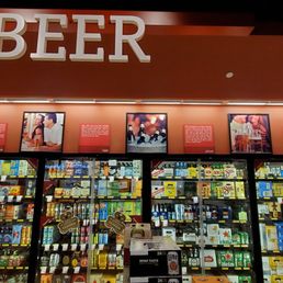 a beer display