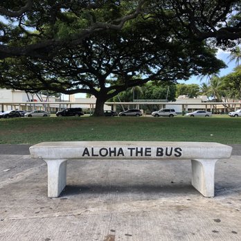 TheBus - Bus Stop Bench - Public Transportation Near Me - Honolulu, Hawaii TheBus - Bus Stop Bench - Public Transportation Near Me - Honolulu, Hawaii