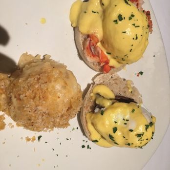 Bonefish Grill - Lobster and filet Brunch Eggs Benedict w potatoes at gratin. - Seafood Near Me - King Of Prussia, Pennsylvania Bonefish Grill - Lobster and filet Brunch Eggs Benedict w potatoes at gratin. - Seafood Near Me - King Of Prussia, Pennsylvania