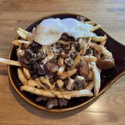 Chile CHORRILLANA - looks inviting and tasted pretty good except for the meat, which was chewy like leather laced with gristle.