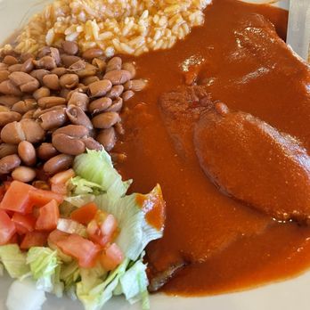 Gordo's cafe - Pork chop with red chili - Mexican Near Me - Gallup, New Mexico
