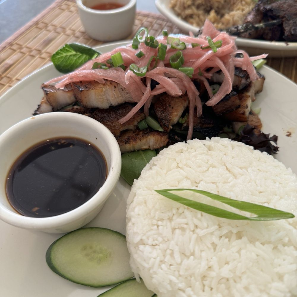 The Narra Tree - Grilled Liempo with Tropical Salad - Filipino Near Me - Savannah, Georgia The Narra Tree - Grilled Liempo with Tropical Salad - Filipino Near Me - Savannah, Georgia