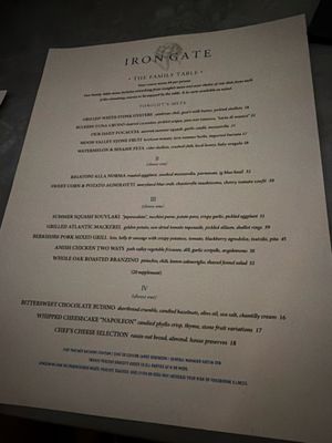 Menu photo 1 Iron Gate Washington, DC, DC