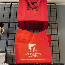 Island Advertising - Custom grocery tote bags for community colleges.