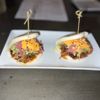 ML Steak Modern Chophouse - Smoked Pork Bao Buns - Steakhouses Near Me - Richmond, Virginia ML Steak Modern Chophouse - Smoked Pork Bao Buns - Steakhouses Near Me - Richmond, Virginia