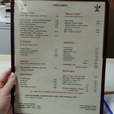 Menu photo 2 The Coffee Pot Lakewood, OH Menu photo 2 The Coffee Pot Lakewood, OH