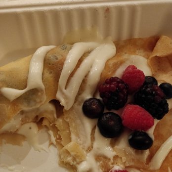 Xielo Artisan Desserts - French berry cream crepe...half eaten :D - Creperies Near Me - Oxnard, California Xielo Artisan Desserts - French berry cream crepe...half eaten :D - Creperies Near Me - Oxnard, California