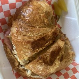 Ham, egg, cheese croissant #7 Ham, egg, cheese croissant #7