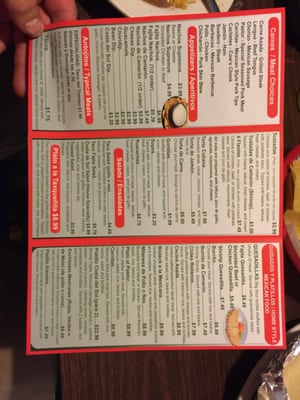 Menu photo 2 Costa Del Sol Greeneville, TN