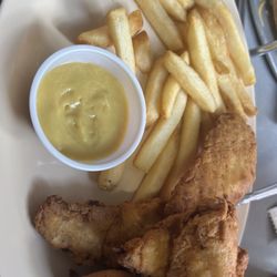 Powder Keg - My kids Chicken Strips with Fries and Honey Mustard